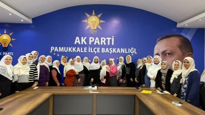 AK Partili kadınlardan Başkan Zeynep G&uuml;neş&rsquo;e şalvarlı destek
