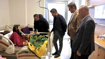 Ak&ccedil;adağ Belediye Başkanı Ulutaş&rsquo;tan hastane ziyareti
