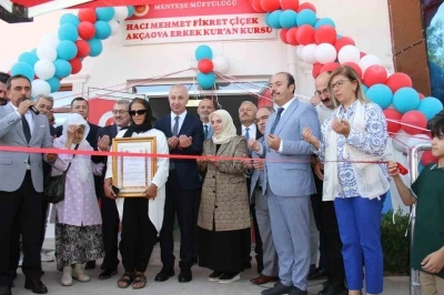 Akçaova Kur’an Kursu hizmete başladı
