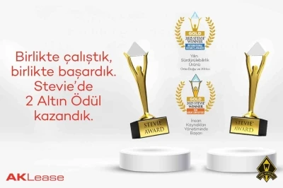 AKLease, 2025 Stevie Awards’ta iki altın ödül kazandı
