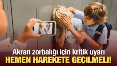 Akran zorbalığı için kritik uyarı: Hemen harekete geçilmeli!