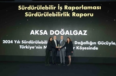 Aksa Doğalgaz’ın Sürdürülebilirlik Raporu’na ödül
