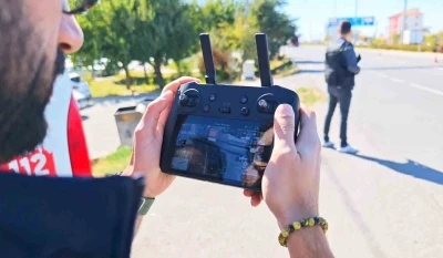 Aksaray’da dron destekli kırmızı ışık denetimi
