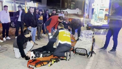 Aksaray&rsquo;da otomobil ile motosiklet &ccedil;arpıştı, s&uuml;r&uuml;c&uuml; ağır yaralı
