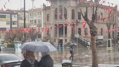 Aksaray&rsquo;da şiddetli sağanak etkili oldu
