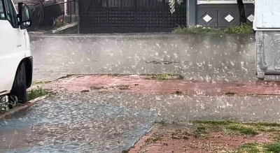Aksaray&rsquo;da şiddetli yağmur
