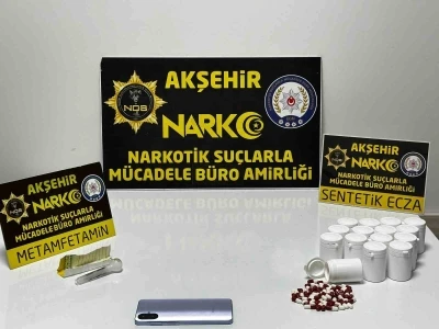 Akşehir&rsquo;de uyuşturucu operasyonu
