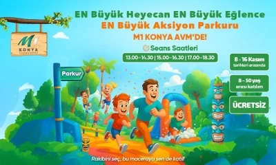 Aksiyon Parkuru heyecanı M1 Konya AVM’de devam ediyor
