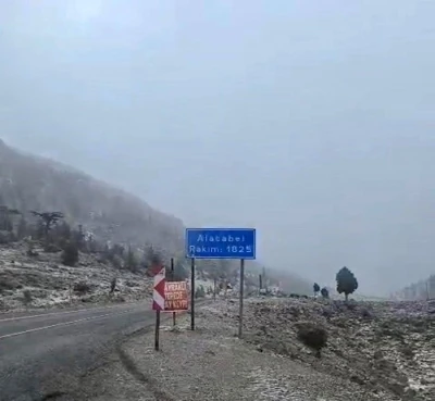 Alacabel’e yılın ilk karı yağdı
