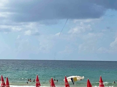 Alanya açıklarında hortum
