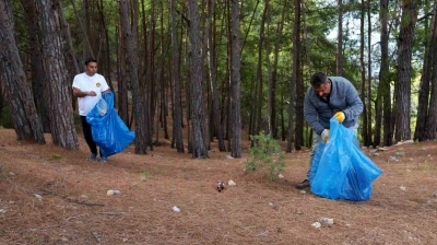 Alanya Belediyesi’nden Erasmus Günleri’nde kale temizliği
