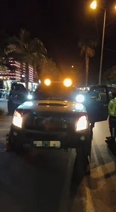 Alanya’da çakarlı araca 276 bin TL ceza
