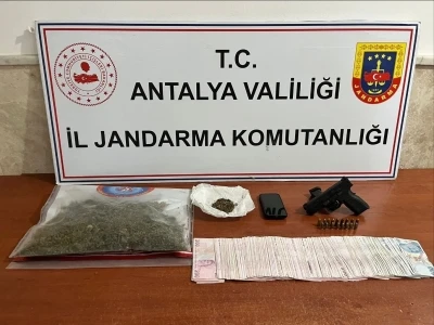 Alanya&rsquo;da jandarmadan uyuşturucu operasyonu
