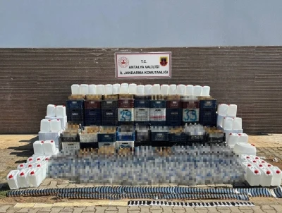 Alanya&rsquo;da ka&ccedil;ak alkol operasyonu: Bin litre ka&ccedil;ak alkol ele ge&ccedil;irildi

