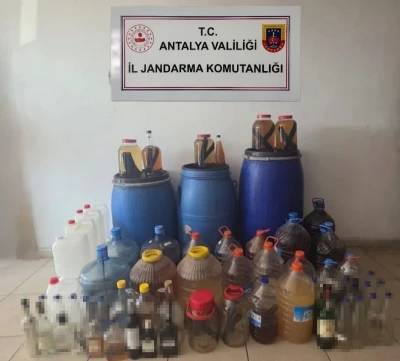Alanya’da sahte içki operasyonu
