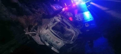 Alanya&rsquo;da takla atan otomobil alev aldı: 2 &ouml;l&uuml;, 3 ağır yaralı
