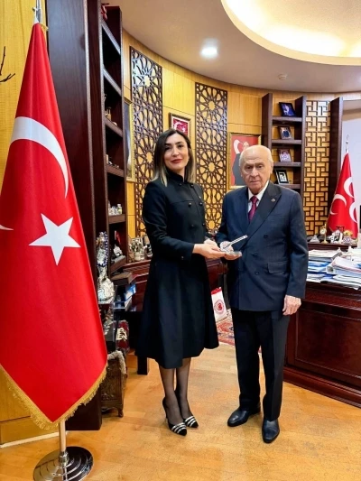 Alevi-Bektaşi K&uuml;lt&uuml;r ve Cemevi Başkanı Ersin&rsquo;den MHP lideri Bah&ccedil;eli&rsquo;ye ziyaret
