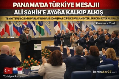 Ali Şahin&rsquo;e Panama&rsquo;da Ayakta Alkış