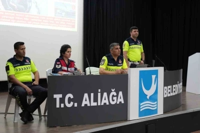 Aliağa&rsquo;da g&uuml;venli s&uuml;r&uuml;ş ve şiddetle m&uuml;cadele semineri

