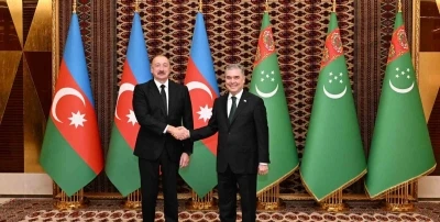 Aliyev: &quot;Türkmenistan ve Azerbaycan iki kardeş ülke olarak omuz omuza ilerlemeye devam edecek&quot;
