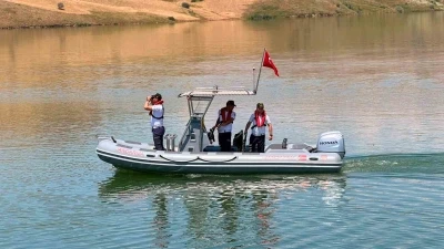 Alparslan-2 Barajı&rsquo;nda g&uuml;venlik ve ka&ccedil;ak avcılık denetimi
