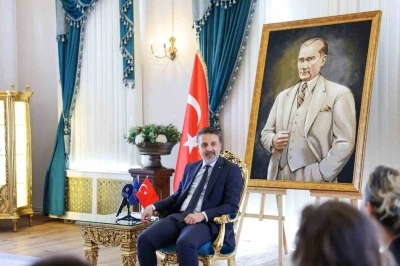 Altın Karag&ouml;z ekiplerinden Başkan Vekili Biba&rsquo;ya ziyaret

