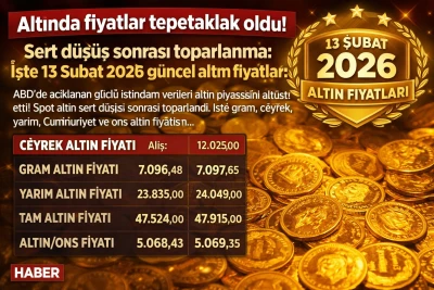 Altında Sert D&uuml;ş&uuml;ş Sonrası Toparlanma! 13 Şubat 2026 G&uuml;ncel Altın FiyatlarıSen 