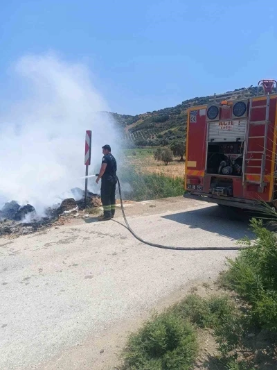 Altın&ouml;z&uuml;&rsquo;de &ccedil;&ouml;pl&uuml;k yangını

