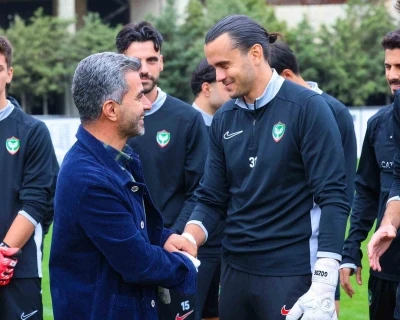 Amed Sportif Faaliyetler’in yeni başkanı, takımı ziyaret etti
