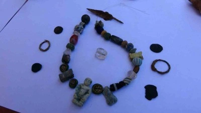 Anadolu’da ilk kez Perre Antik Kentte eski Mısır Tanrısı Pataikos’un figürü bulundu