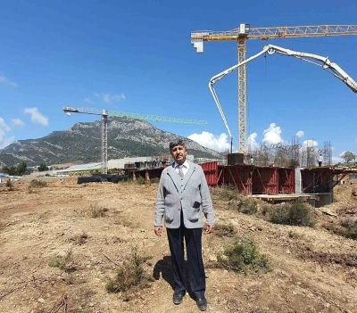 Anamur&rsquo;da yapılacak caminin kıblesi yerinde belirlendi
