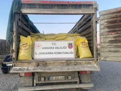 Ankara&rsquo;da 5 milyon lira değere yakın 30 ton sahte g&uuml;bre ele ge&ccedil;irildi
