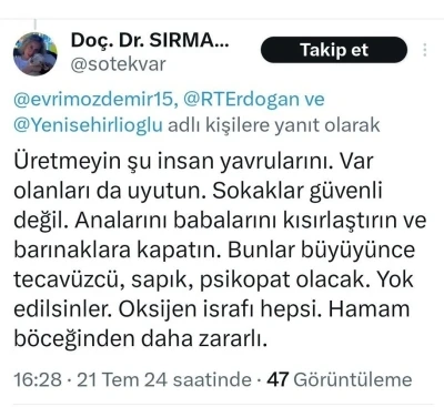 Ankara&rsquo;da akademisyenin &ccedil;ocukları hedef alan paylaşımlarına tepki
