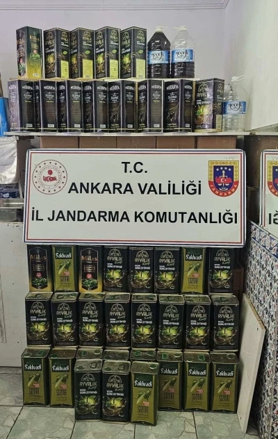 Ankara&rsquo;da bir bu&ccedil;uk ton ka&ccedil;ak zeytinyağı ele ge&ccedil;irildi
