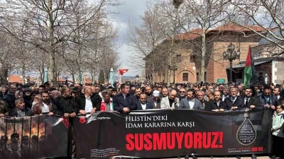 Ankara&rsquo;da Filistinlilere y&ouml;nelik idam kararı protesto edildi
