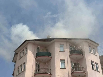 Ankara’da korkutan baca yangını
