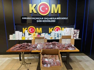 Ankara&rsquo;da &ouml;zel re&ccedil;eteye tabi ila&ccedil;ları kanuna aykırı y&ouml;ntemlerle toplayıp satmaya hazırlanan 2 ş&uuml;pheli tutuklandı
