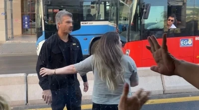 Ankara’da trafik tartışması kamerada
