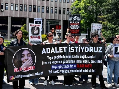 Ankara&rsquo;da yaya ge&ccedil;idinde otomobilin &ccedil;arpması ile hayatını kaybeden Elif&rsquo;in davasına devam edildi
