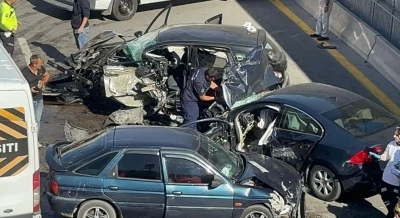 Ankara’da zincirleme trafik kazası: 4 yaralı
