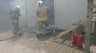 Antakya&rsquo;da konteyner yangını
