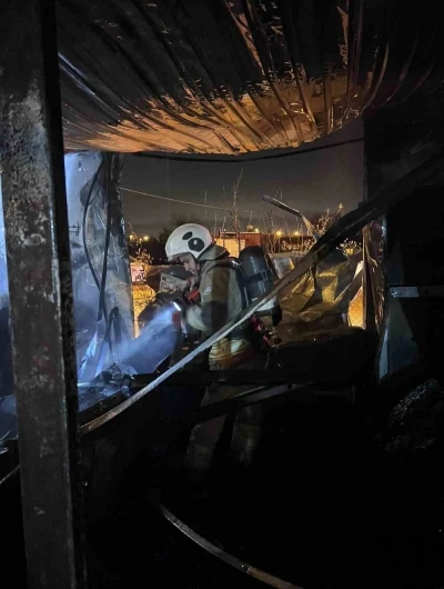 Antakya&rsquo;da konteyner yangını
