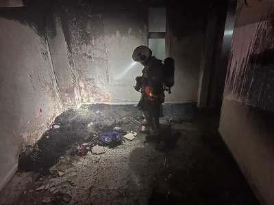 Antakya&rsquo;da metruk bina yangını
