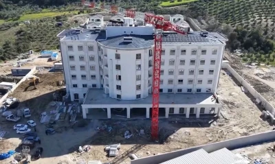 Antakya &ouml;ğretmenevi ve akşam sanat okulu inşaatında sona gelindi
