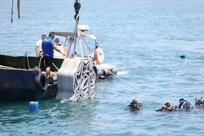 Antalya&rsquo;da 3D yazıcıyla &uuml;retilen yapay resifler denizle buluştu
