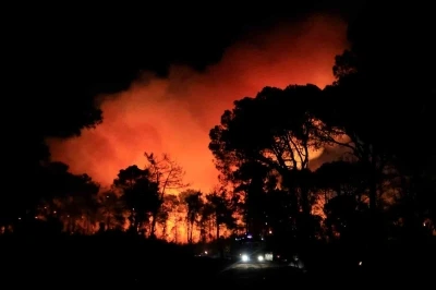 Antalya’da otellere yakın ormanlık alanda çıkan yangın kontrol altına alındı
