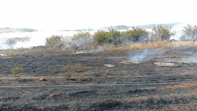 Antalya&rsquo;da otluk alan yangını itfaiye ekiplerince s&ouml;nd&uuml;r&uuml;ld&uuml;
