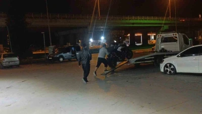Antalya&rsquo;da plakasız ve abartı egzozlu motosiklete 62 bin TL ceza kesildi
