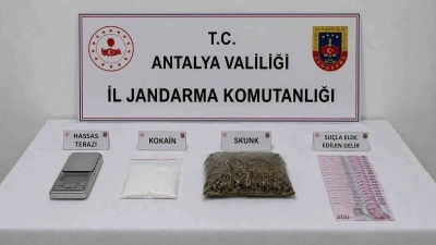 Antalya&rsquo;da uyuşturucu operasyonunda 1 ş&uuml;pheliye işlem
