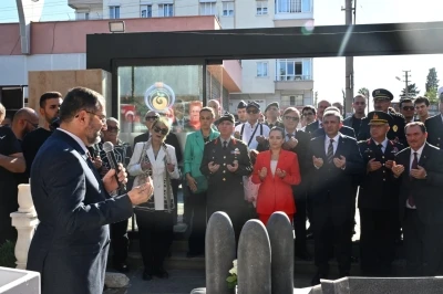 Antalya’nın kahramanı Mustafa Ertuğrul Aker’in anıt mezarı törenle açıldı
